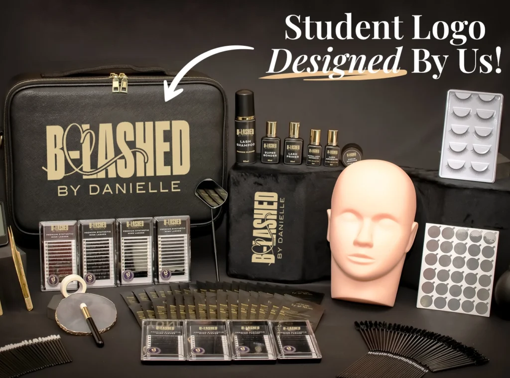 Eyelash extension course with kit